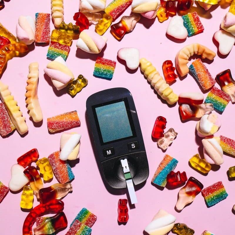 blood sugar test results during an annual physical exam