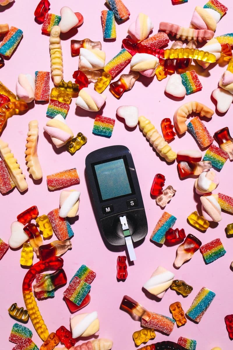 blood sugar test results during an annual physical exam